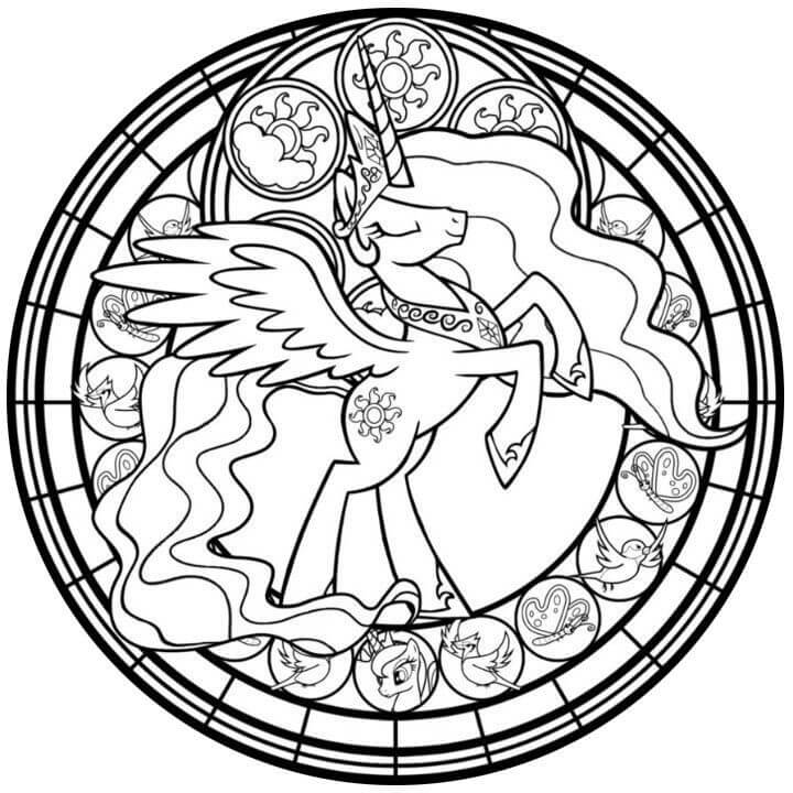 Tô màu Công Chúa Celestia Huyền Bí