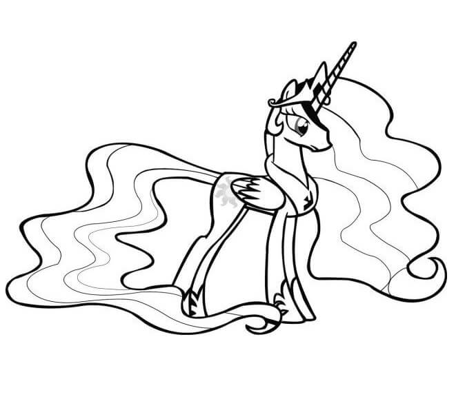 Tô màu Công Chúa Celestia Quyến Rũ