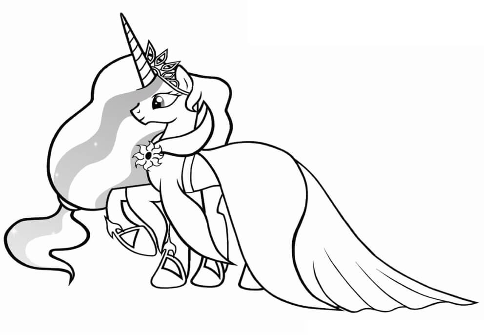 Tô màu Công Chúa Celestia Xinh Xắn