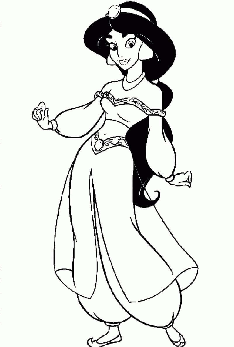 Tô màu Công Chúa Jasmine