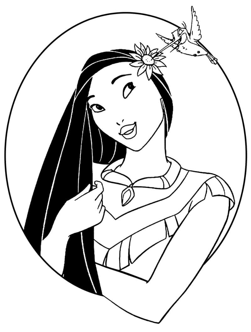 Tô màu Công Chúa Pocahontas Dịu Dàng