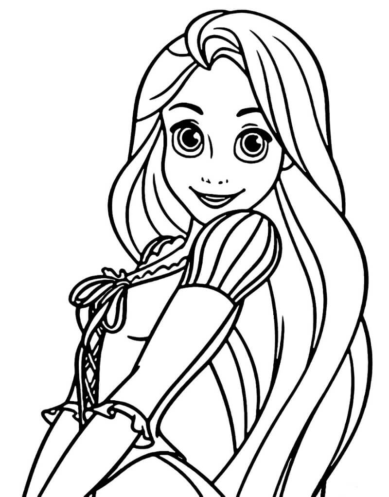 Tô màu Công Chúa Rapunzel Xinh Đẹp