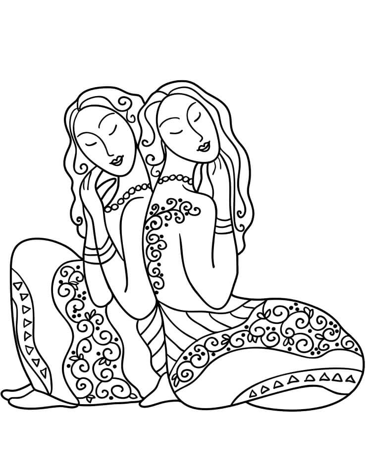 Tô màu Cung Song Tử