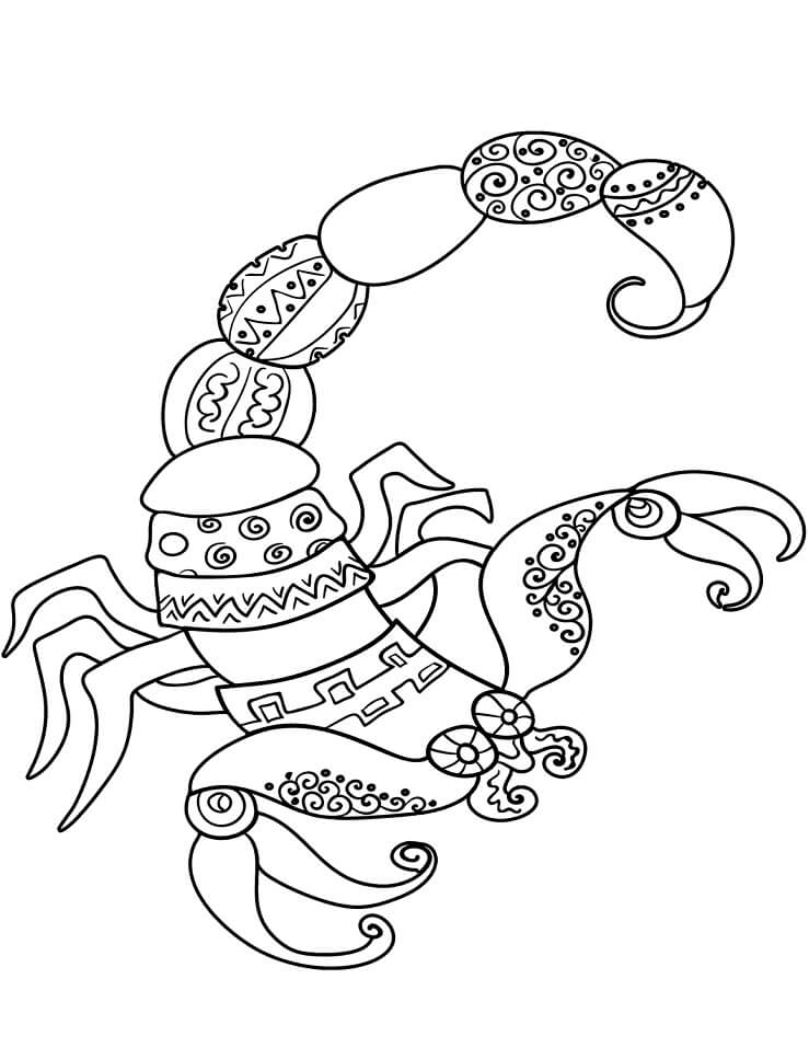 Tô màu Cung Thiên Yết
