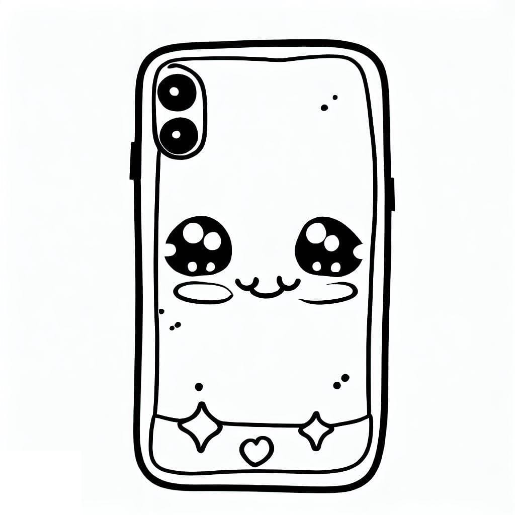 Tô màu Điện Thoại Di Động Cute