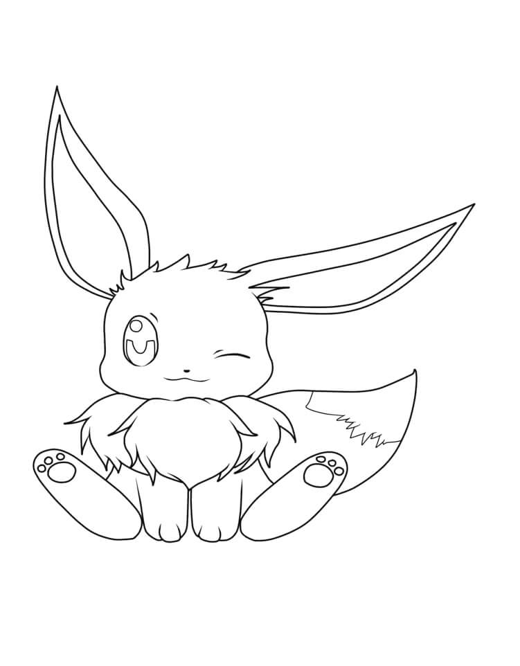 Tô màu Eevee Dễ Thương