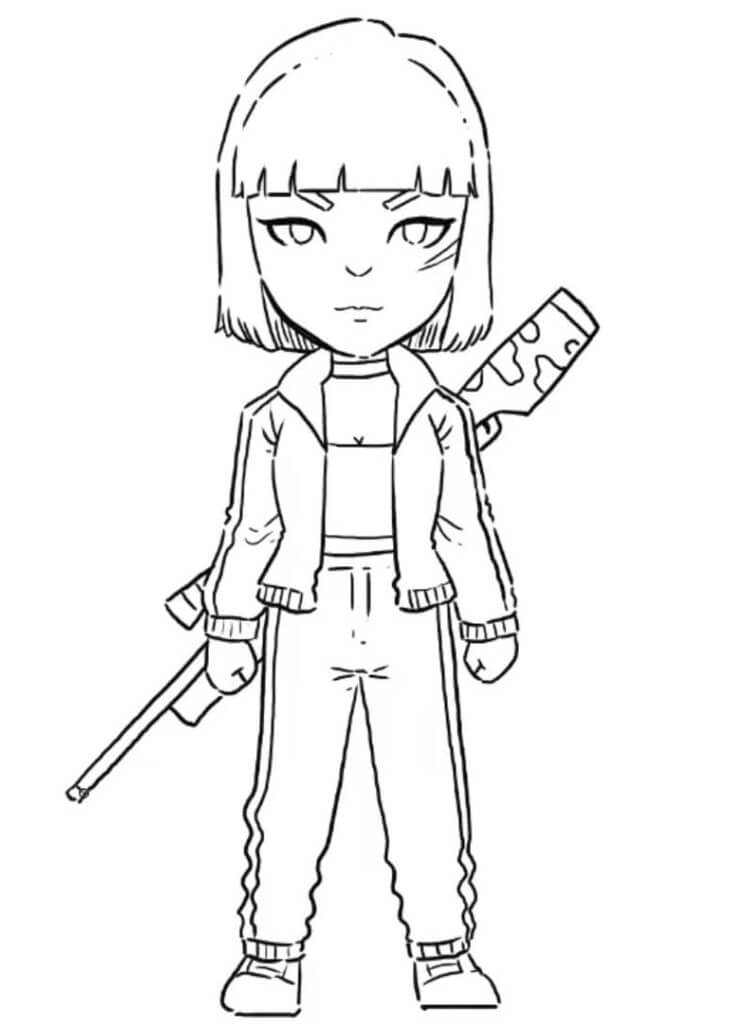 Tô màu free fire kelly