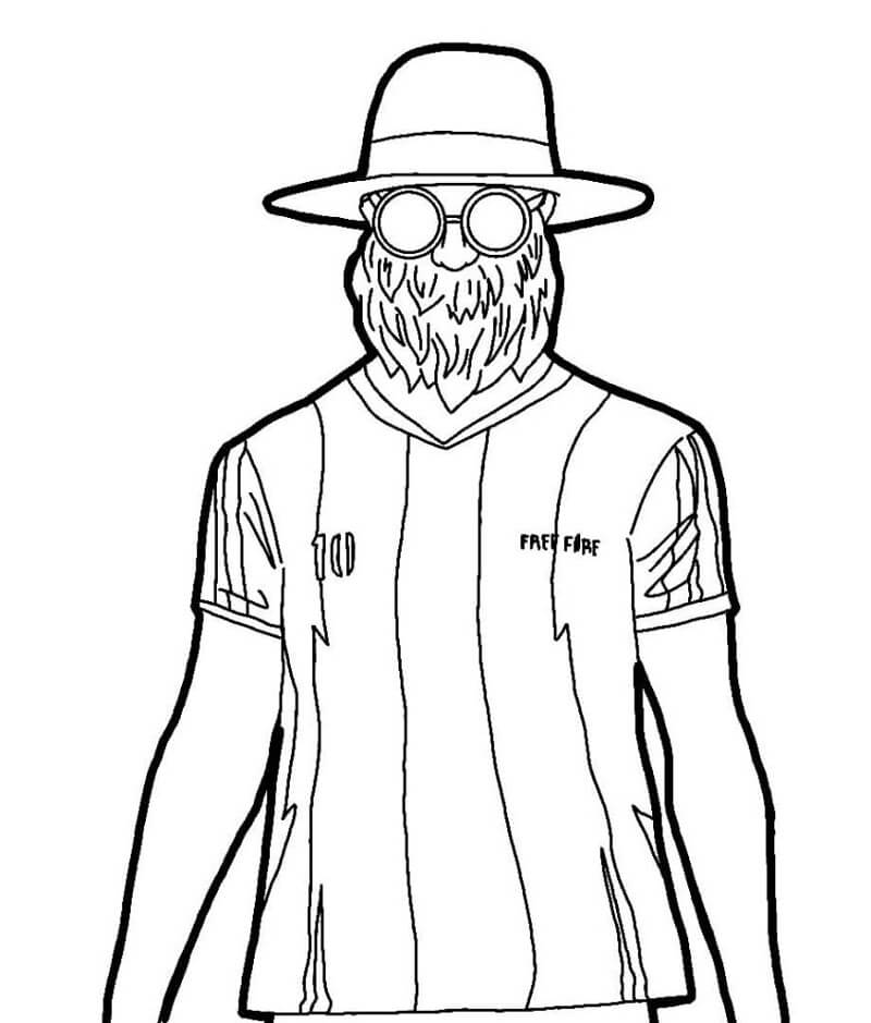 Tô màu free fire old man