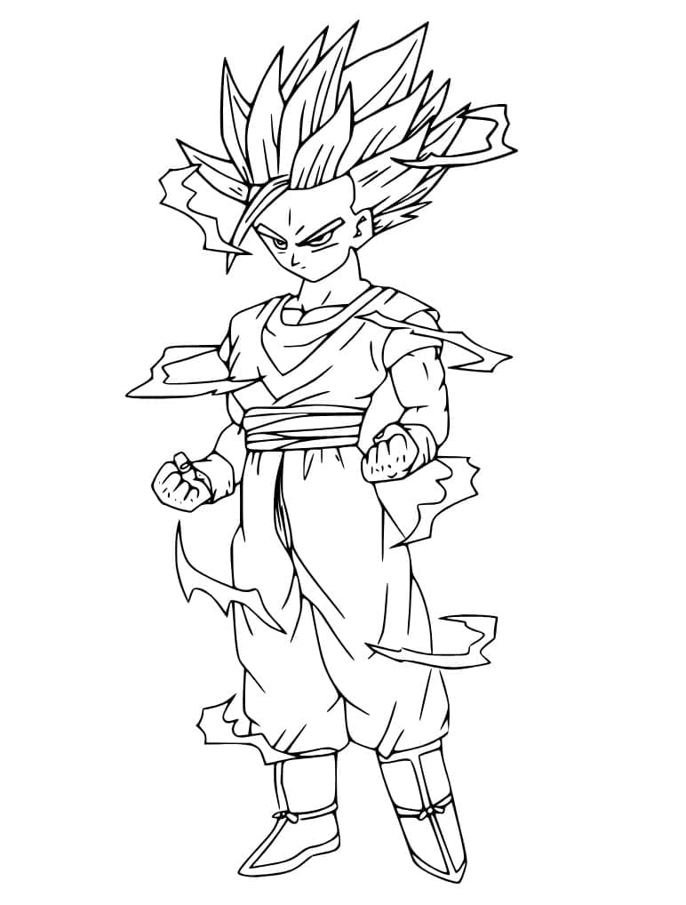 Tô màu Gohan Cực Ngầu