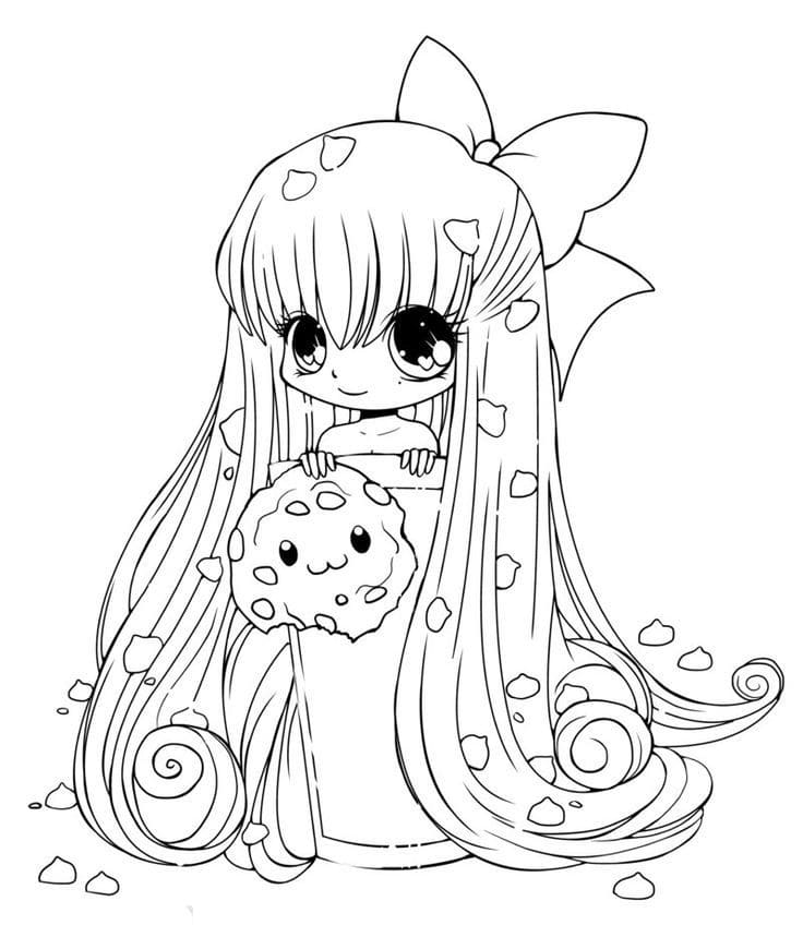 Tô màu Hình Anime Cute Đáng Yêu Nhất