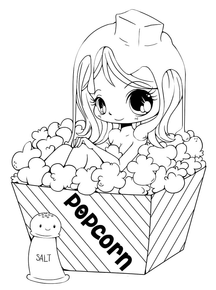Tô màu Hình Anime Cute Dễ Thương Nhất
