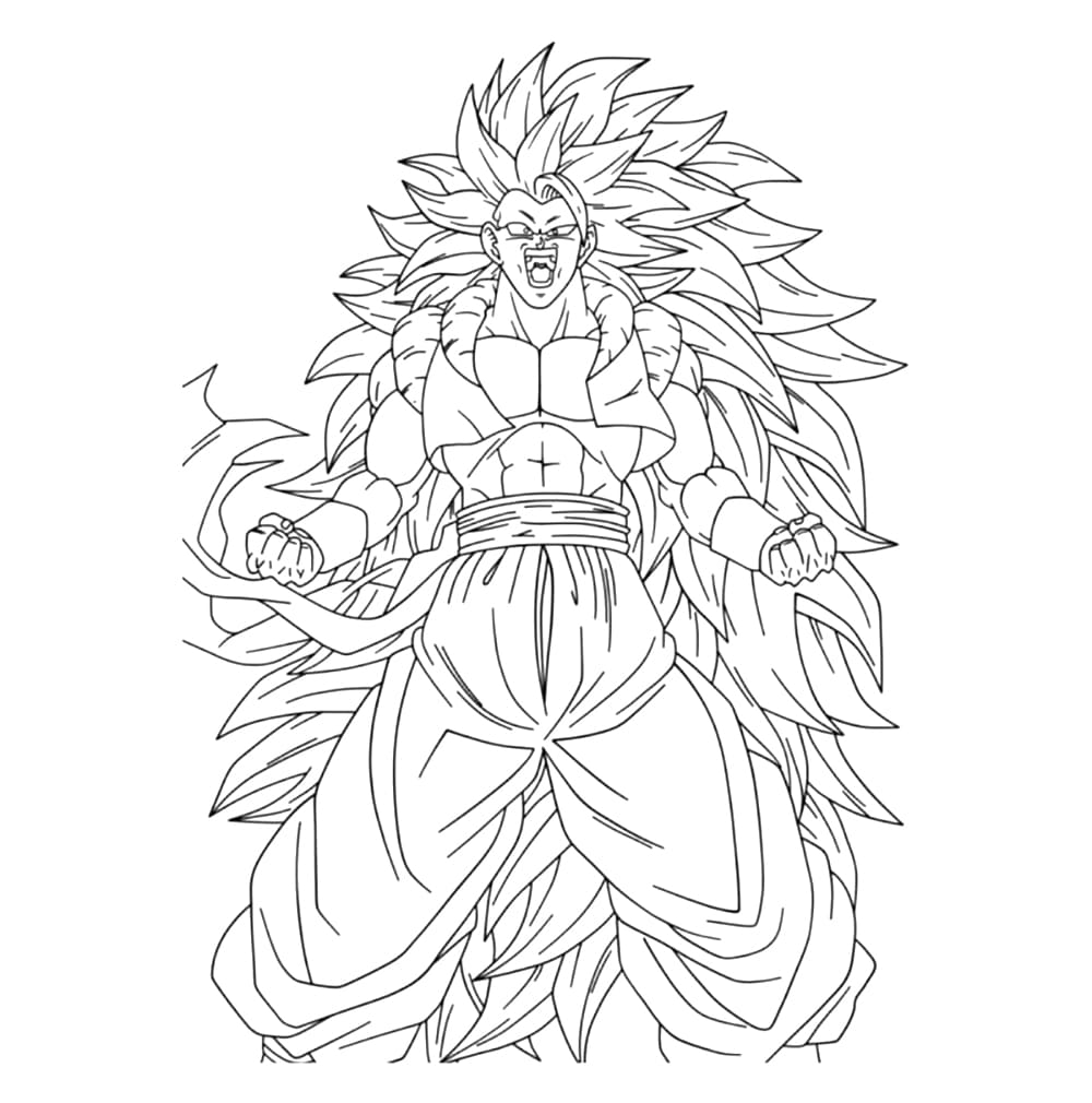 Tô màu Hình Dạng Super Saiyan Goku