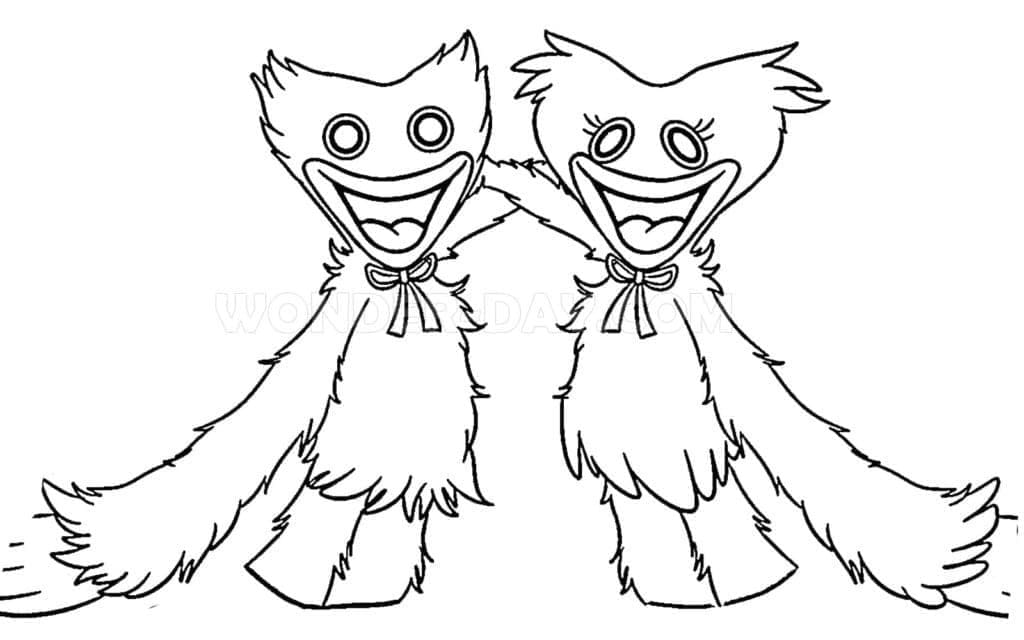 Tô màu Huggy Wuggy Đáng Yêu Nhất