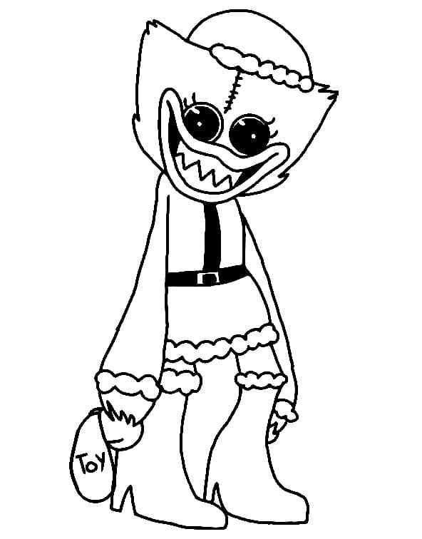 Tô màu Huggy Wuggy Giáng Sinh