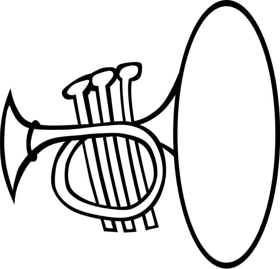 Tô màu Kèn Trumpet Âm Nhạc