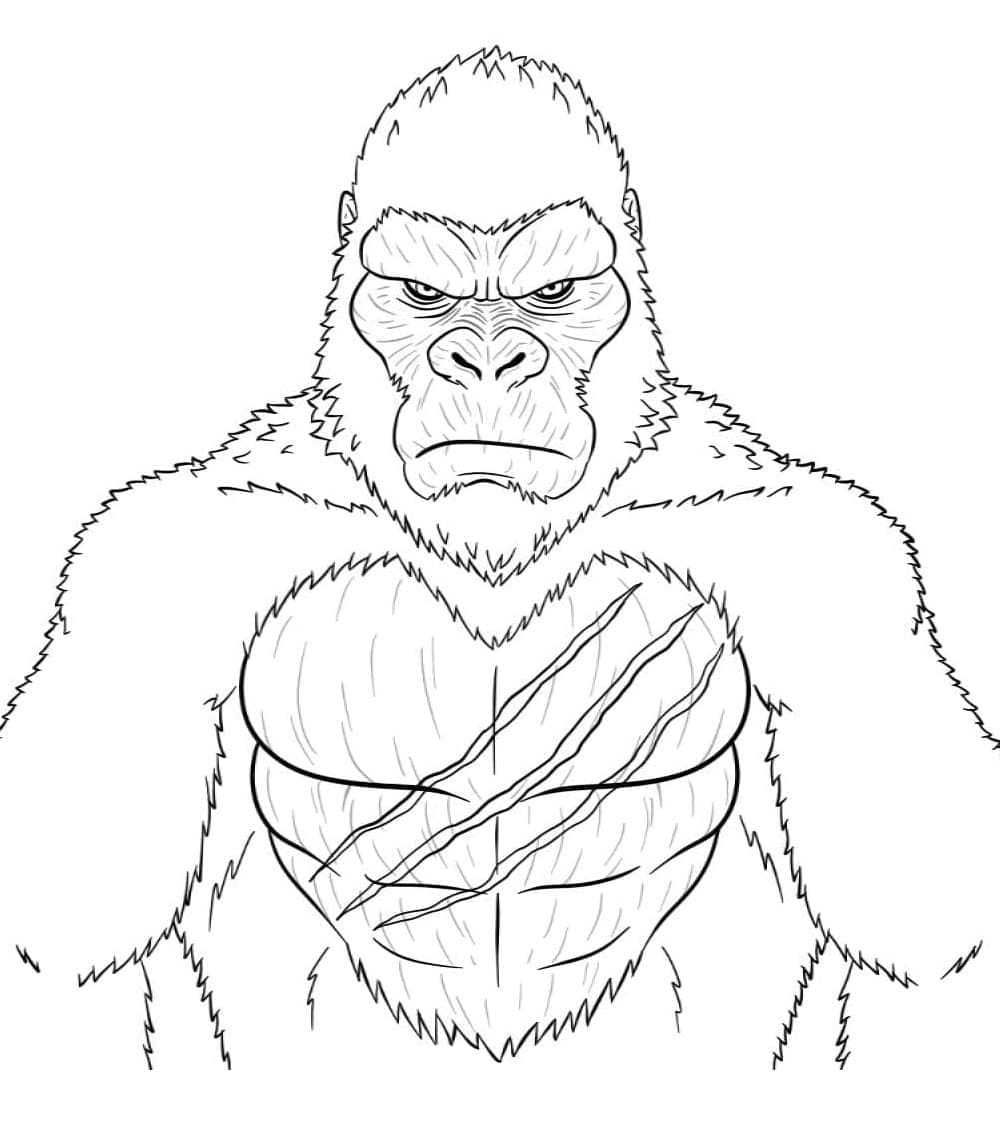 Tô màu King Kong Đáng Sợ