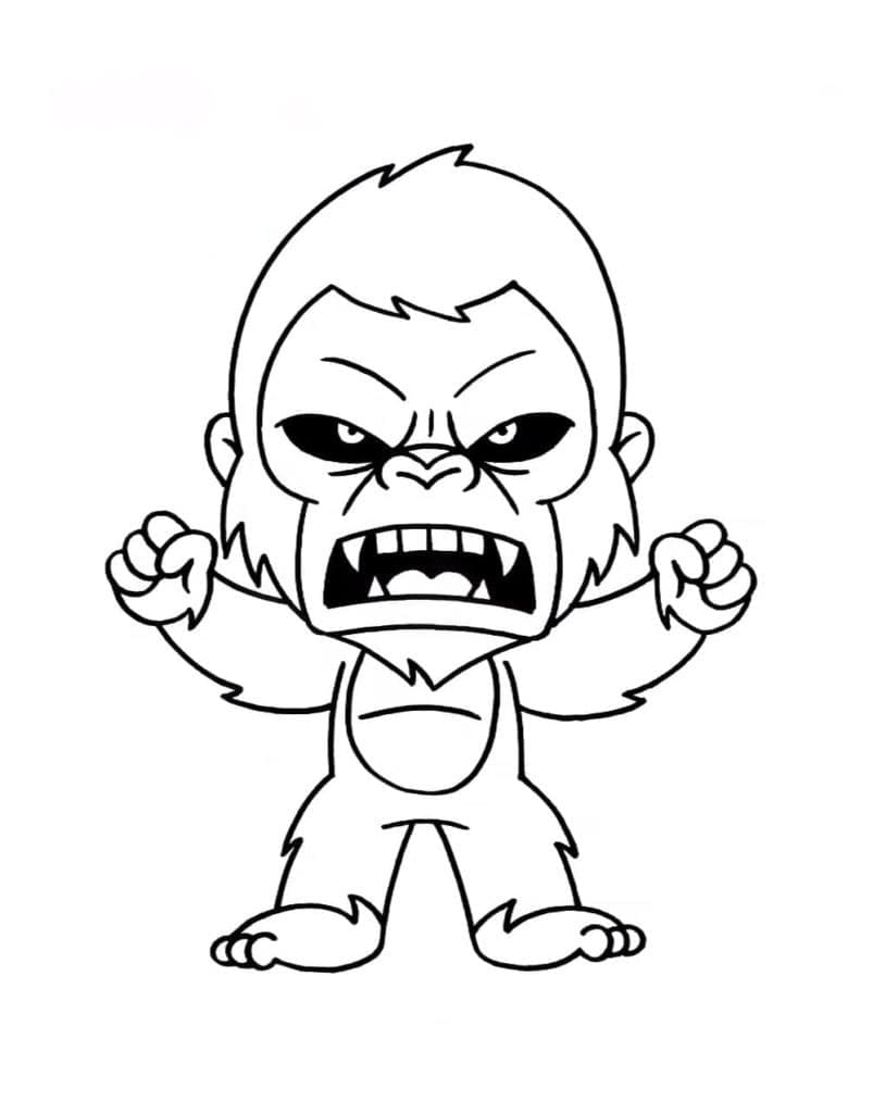 Tô màu King Kong Dễ Thương