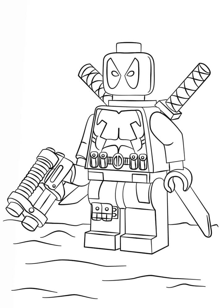 Tô màu Lego Deadpool