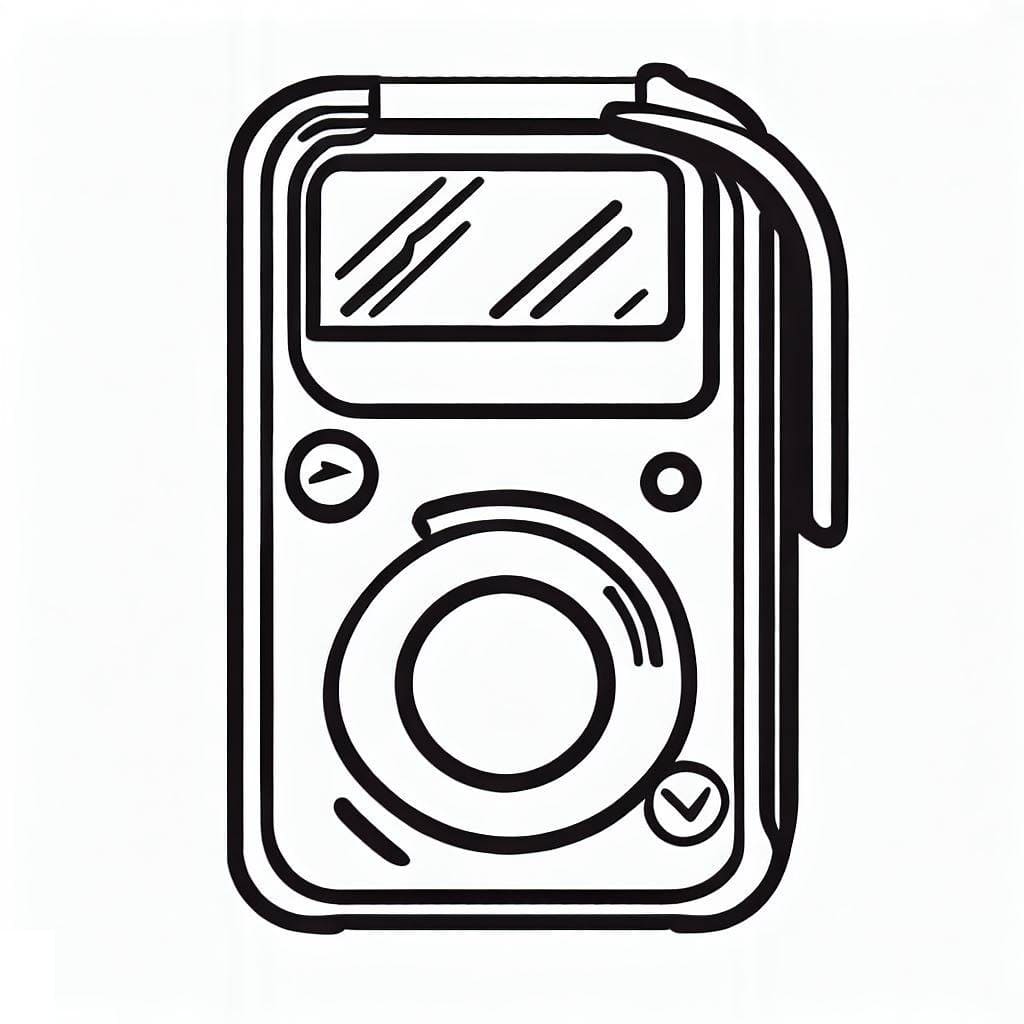 Tô màu Máy Nghe Nhạc MP3
