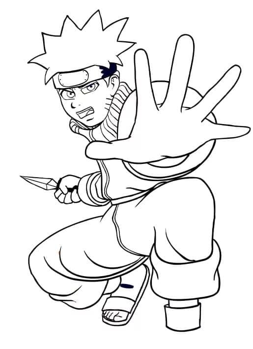 Tô màu Naruto Chiến Đấu