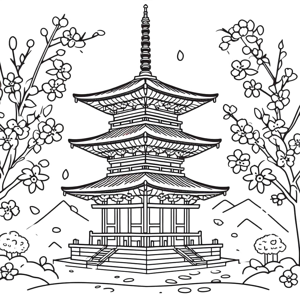 Tô màu Ngôi Chùa Cầu Bình An