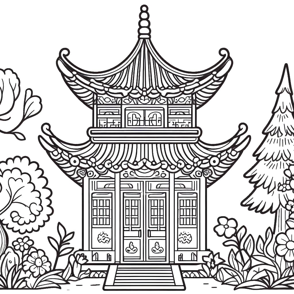 Tô màu Ngôi Chùa Hoàn Hảo