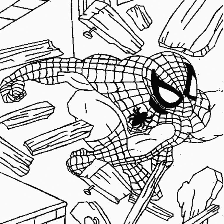 Tô màu Người Nhện Spider Man Ngầu và Mạnh