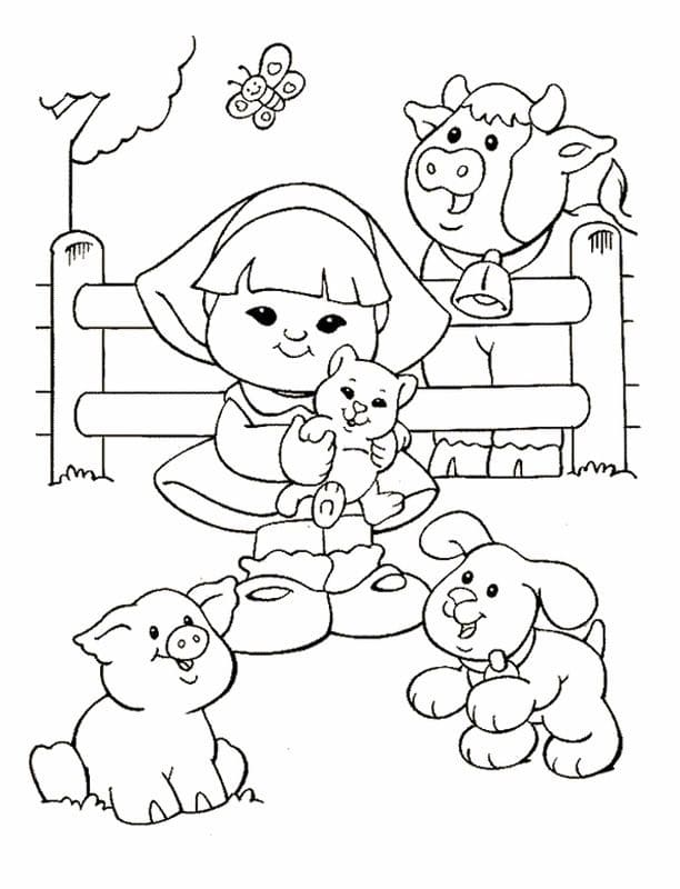 Tô màu Nông Trại Dễ Thương