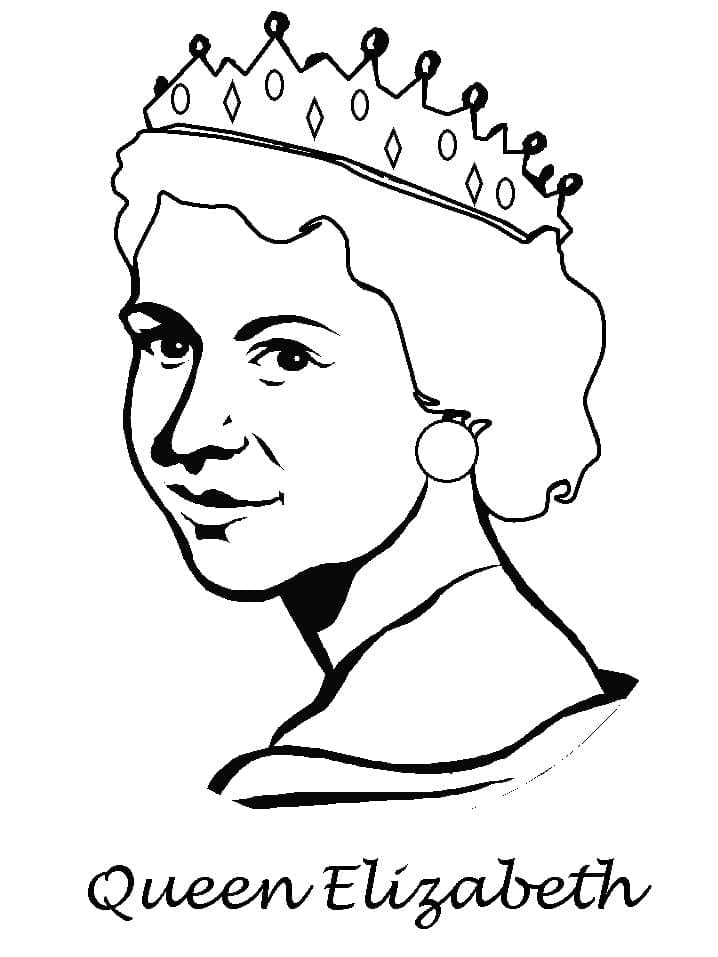 Tô màu Nữ Hoàng Elizabeth