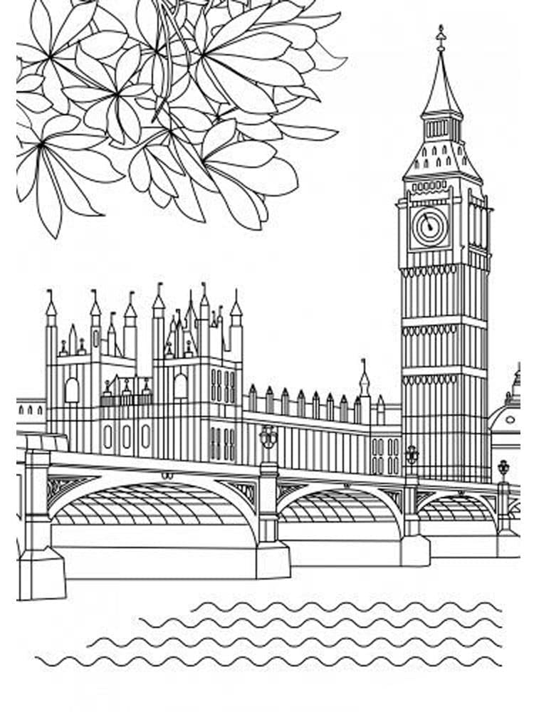 Tô màu Phong Cảnh Tháp Big Ben