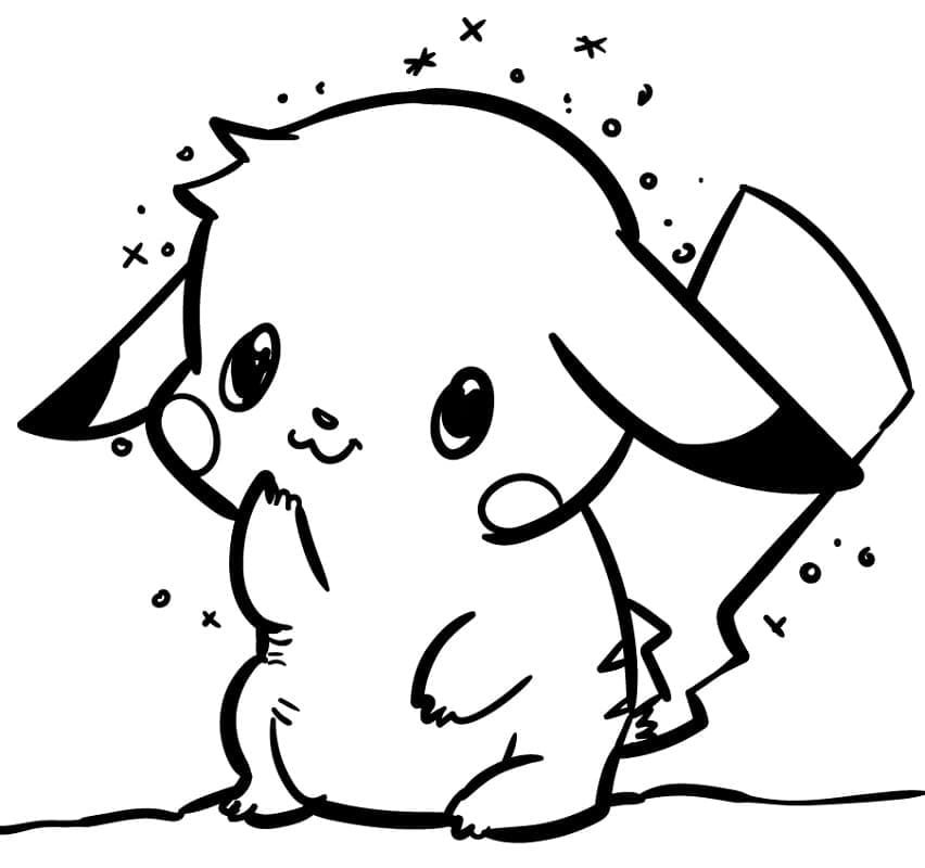Tô màu Pikachu Cute Nhất