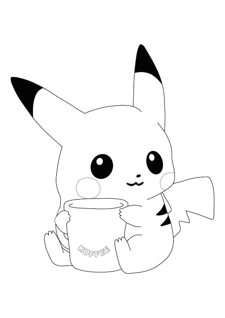 Tô màu Pikachu Cute