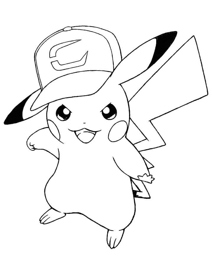 Tô màu Pikachu Mạnh Mẽ
