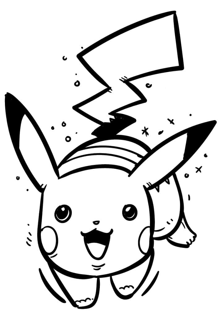 Tô màu Pikachu Tinh Nghịch
