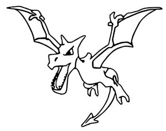 Tô màu Pokemon Aerodactyl