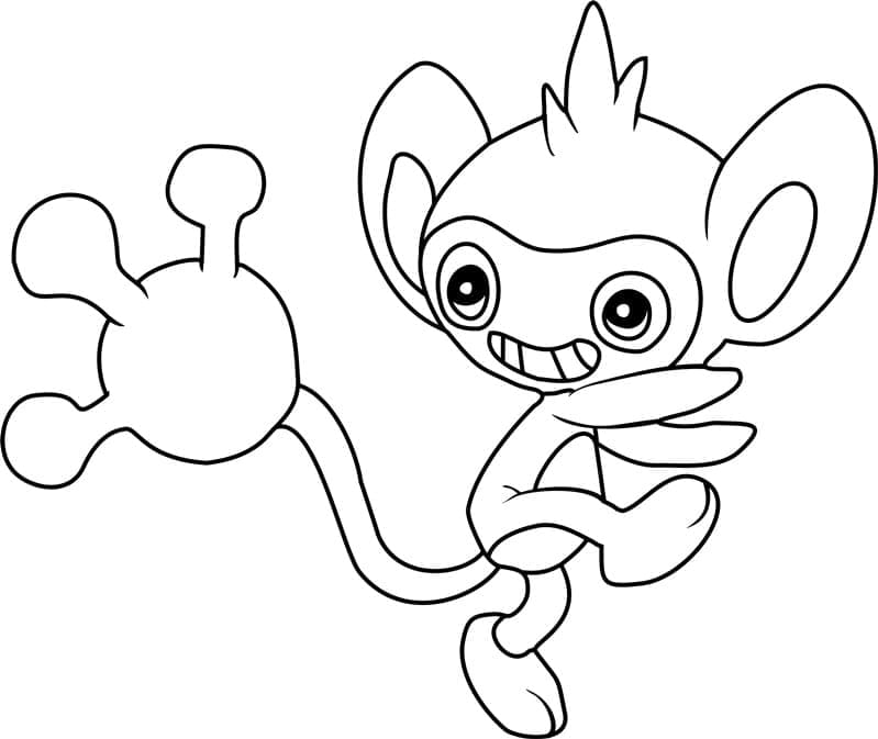 Tô màu Pokemon Aipom