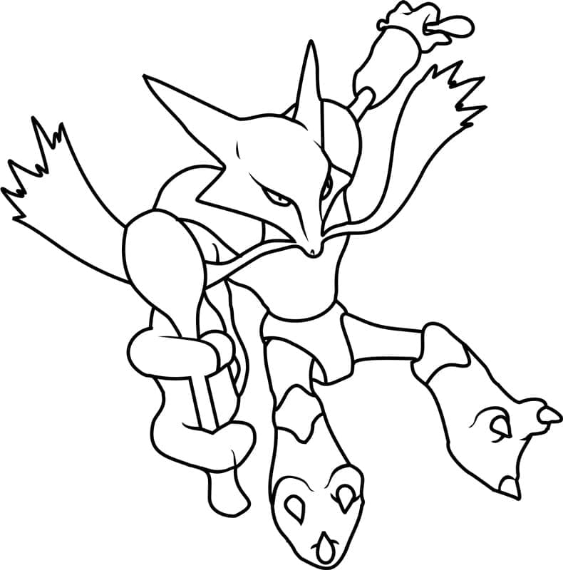 Tô màu Pokemon Alakazam