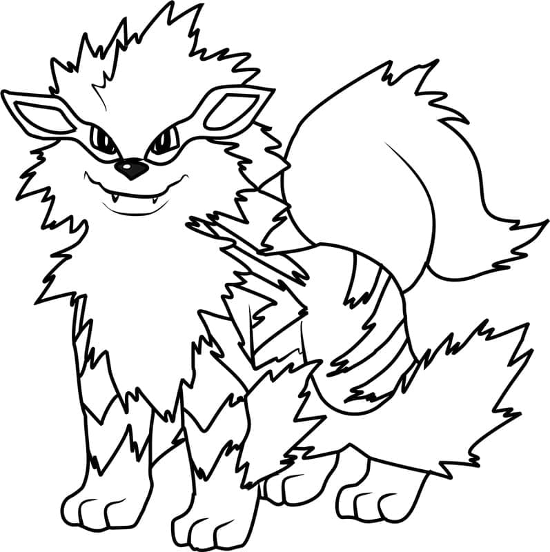 Tô màu Pokemon Arcanine