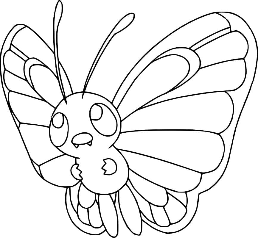 Tô màu Pokemon Butterfree