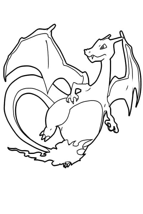 Tô màu Pokemon Charizard Đẹp