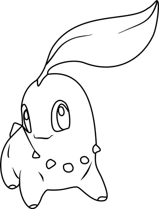 Tô màu Pokemon Chikorita