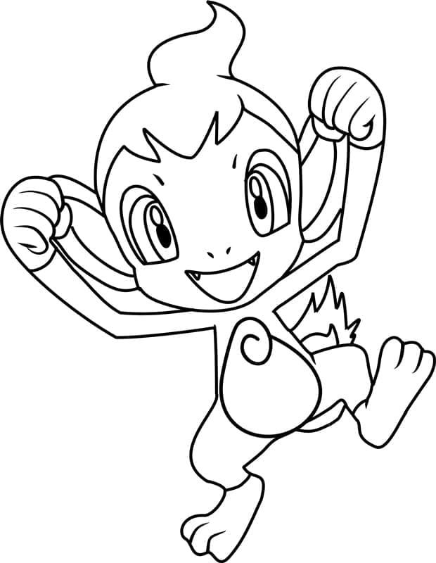 Tô màu Pokemon Chimchar