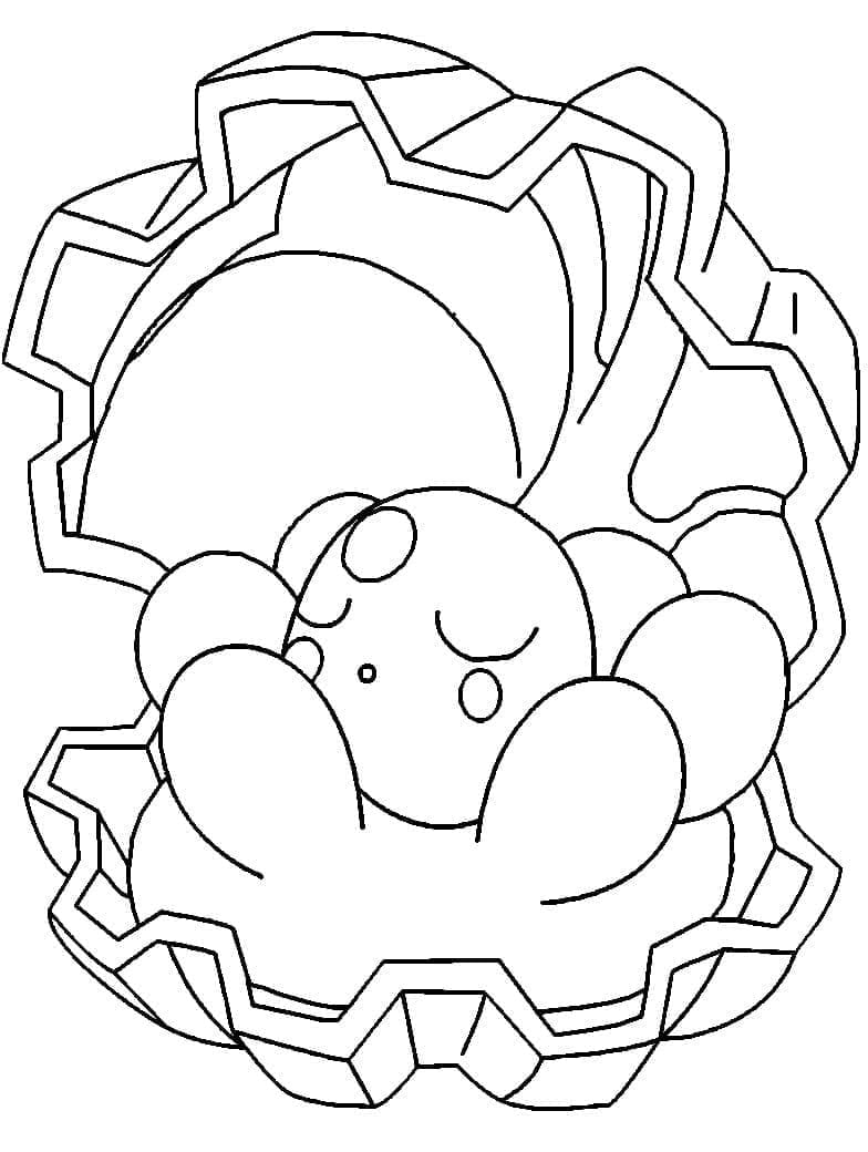 Tô màu Pokemon Clamperl