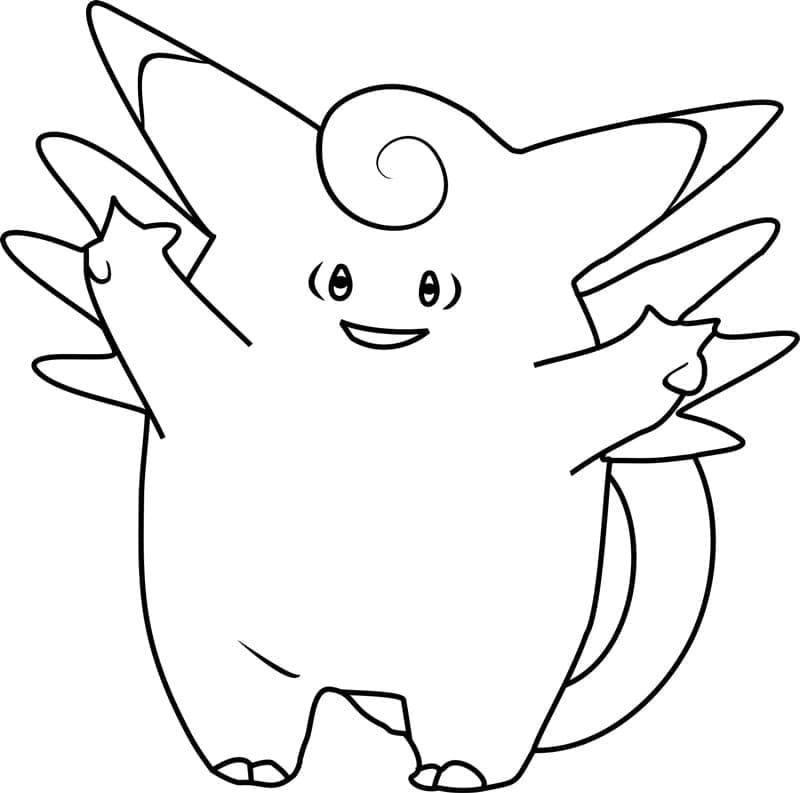 Tô màu Pokemon Clefable