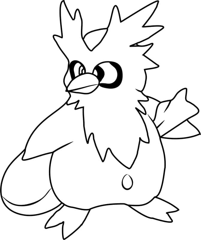 Tô màu Pokemon Delibird