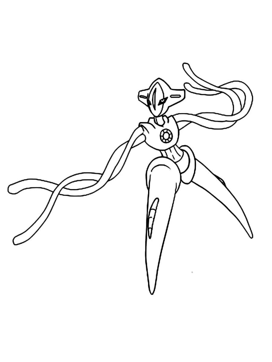 Tô màu Pokemon Deoxys