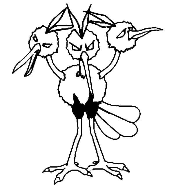 Tô màu Pokemon Dodrio