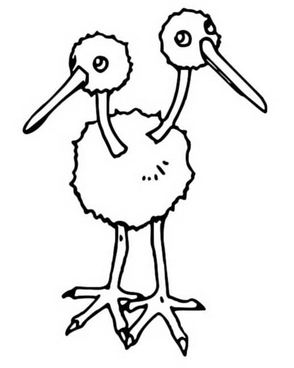 Tô màu Pokemon Doduo