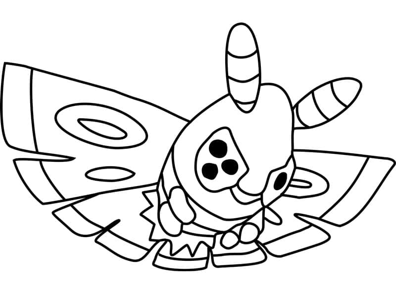 Tô màu Pokemon Dustox