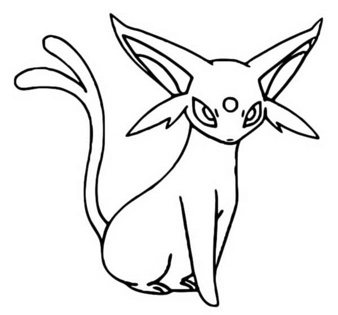 Tô màu Pokemon Espeon